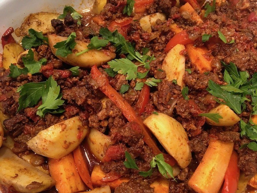 Greek Meat and Potato Casserole